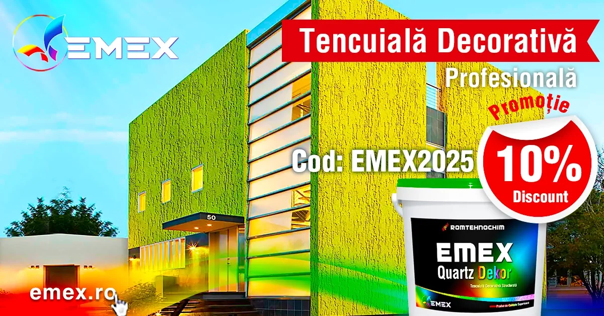 Tencuiala decorativa promotie-discount Tencuieli decorative profesionale in promotie